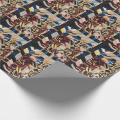 Amish gestoorde quilt cadeaupapier (Hoek)