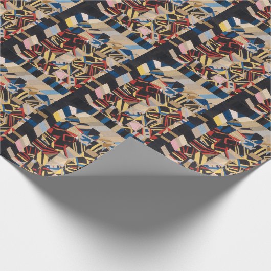 Amish gestoorde quilt cadeaupapier (Hoek)