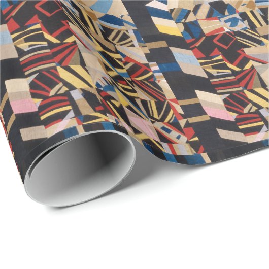 Amish gestoorde quilt cadeaupapier (Rol Hoek)