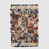Amish gestoorde quilt golfhanddoek (Voorkant)