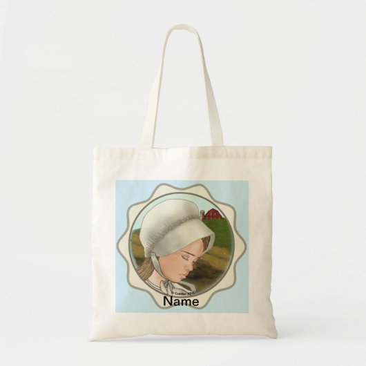 Amish Girl Bonnet Canvas tas (Voorkant)