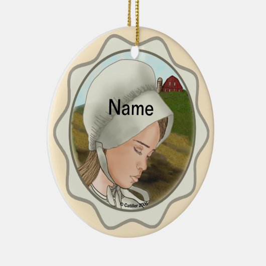Amish Girl Bonnet ornament (Rechts)