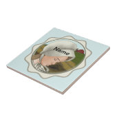 Amish Girl Bonnet Tegeltje (Zijkant)