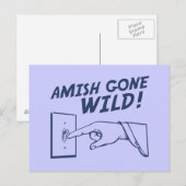 Amish Gone Wild. Briefkaart (Voorkant / Achterkant)
