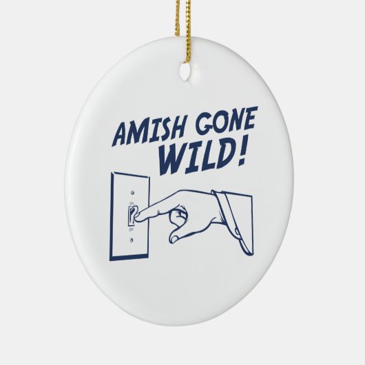 Amish Gone Wild. Keramisch Ornament (Rechts)
