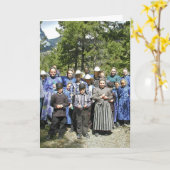 AMISH Grappig VERJAARDAG WENSKAART Kaart (Gele Bloem)