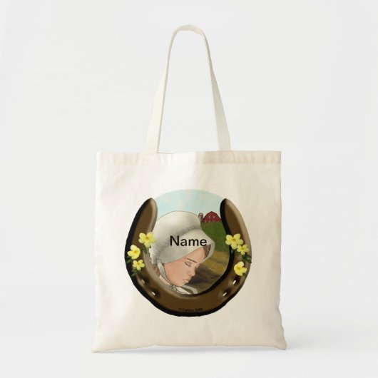 Amish Hoefijzer Girl Canvas tas (Voorkant)