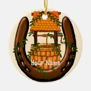 Amish Hoefijzer Wensput ornament