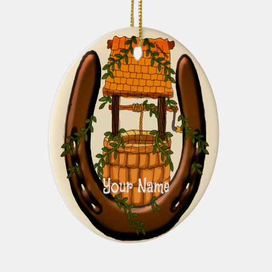 Amish Hoefijzer wenst goed ornament (Rechts)