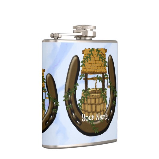 Amish Hoefijzer Wishing Well kolf Heupfles (Rechts)