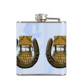 Amish Hoefijzer Wishing Well kolf Heupfles (Achterkant)