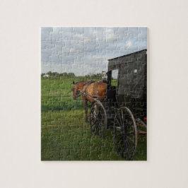 Amish Horse and Buggy at Sunset Legpuzzel