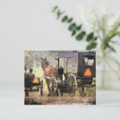 Amish Horse and Buggy Briefkaart (Staand voorkant)