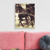 Amish Horse and Buggy Canvas Afdruk (Insitu (Woonkamer))