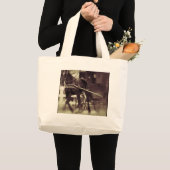 Amish Horse and Buggy Grote Tote Bag (Voorkant (product))