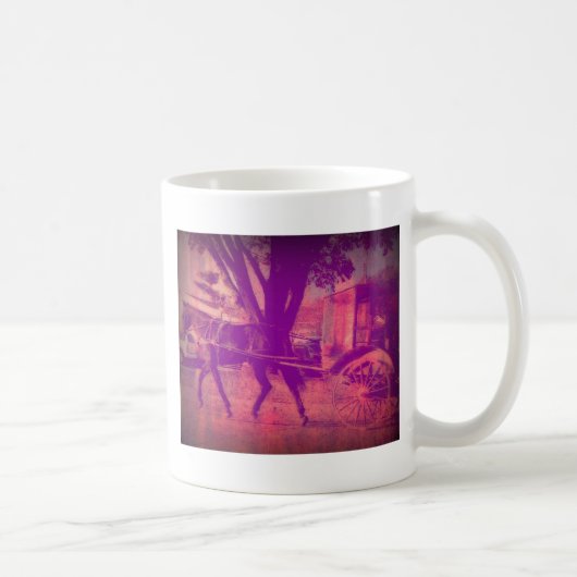 Amish Horse and Buggy Koffiemok (Rechts)