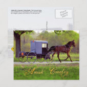 Amish Horse and Buggy, Lancaster, PA Briefkaart (Voorkant / Achterkant)
