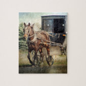 Amish Horse and Buggy Legpuzzel (Verticaal)