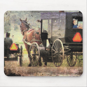 Amish Horse and Buggy Muismat