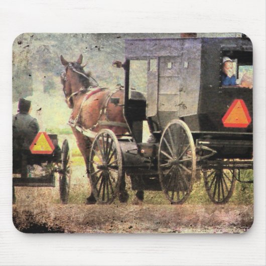 Amish Horse and Buggy Muismat (Voorkant)