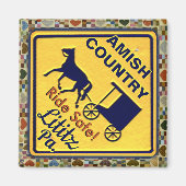 Amish Horse and Buggy, Ride Safe in Lititz Pa. Magneet (Voorkant)