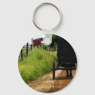 Amish Horse and Buggy Sleutelhanger
