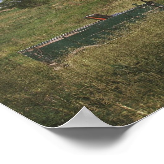 Amish Horse and Dog Poster (Hoek)