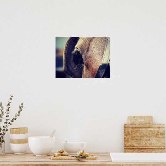 Amish Horse Blinders Poster (Keuken)