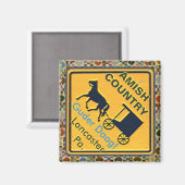 Amish Horse & Buggy "Good Day" Magnet! Magneet (Voorkant / Achterkant)
