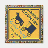 Amish Horse & Buggy "Good Day" Magnet! Magneet (Voorkant)