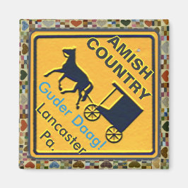 Amish Horse & Buggy "Good Day" Magnet! Magneet