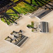 Amish Horse Buggy Indiana. Jigzaag Puzzle Legpuzzel (Zijkant)