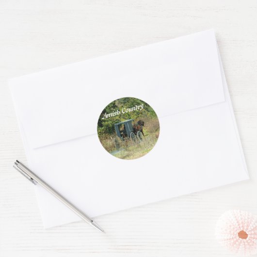 Amish Horse & Buggy Sticker (Envelop)
