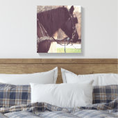 Amish Horse Canvas Afdruk (Insitu (Slaapkamer))