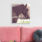 Amish Horse Canvas Afdruk (Insitu (Woonkamer))