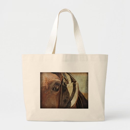 Amish Horse Eye Grote Tote Bag (Voorkant)