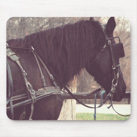 Amish Horse Muismat (Voorkant)