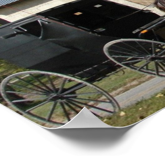 Amish Horse Poster (Hoek)