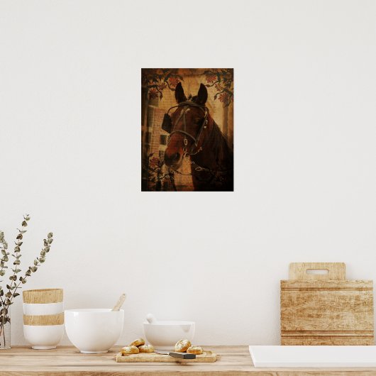 Amish Horse Poster (Keuken)