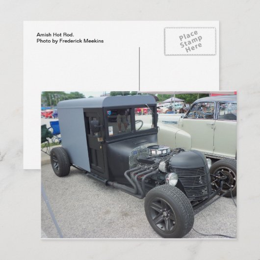Amish Hot Rod Briefkaart (Voorkant / Achterkant)