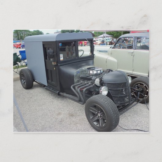 Amish Hot Rod Briefkaart (Voorkant)