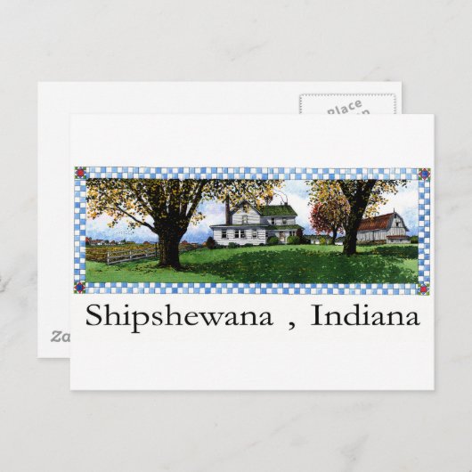 Amish House Shipshewana Indiana Briefkaart (Voorkant / Achterkant)