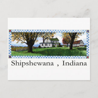 Amish House Shipshewana Indiana Briefkaart