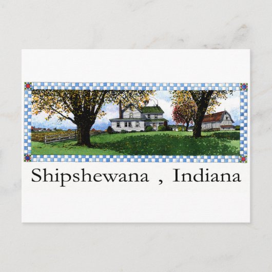 Amish House Shipshewana Indiana Briefkaart (Voorkant)