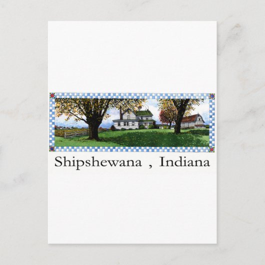 Amish House Shipshewana Indiana Briefkaart (Voorkant)