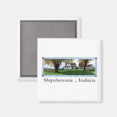 Amish House Shipshewana Indiana Magneet (Voorkant / Achterkant)