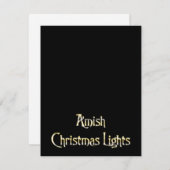 Amish kerstlampjes feestdagenkaart (Voorkant / Achterkant)