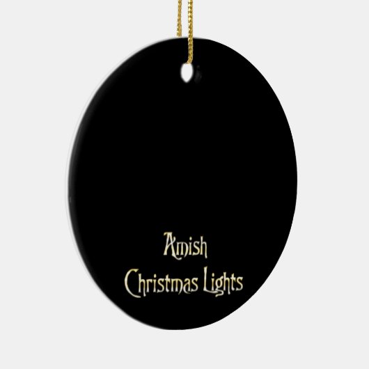 Amish kerstlampjes keramisch ornament (Rechts)