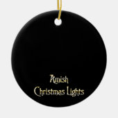 Amish kerstlampjes keramisch ornament (Voorkant)