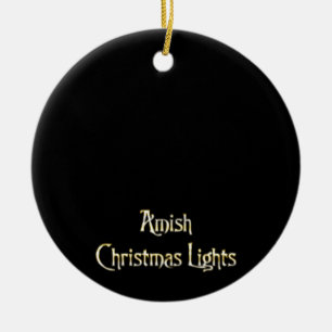 Amish kerstlampjes keramisch ornament